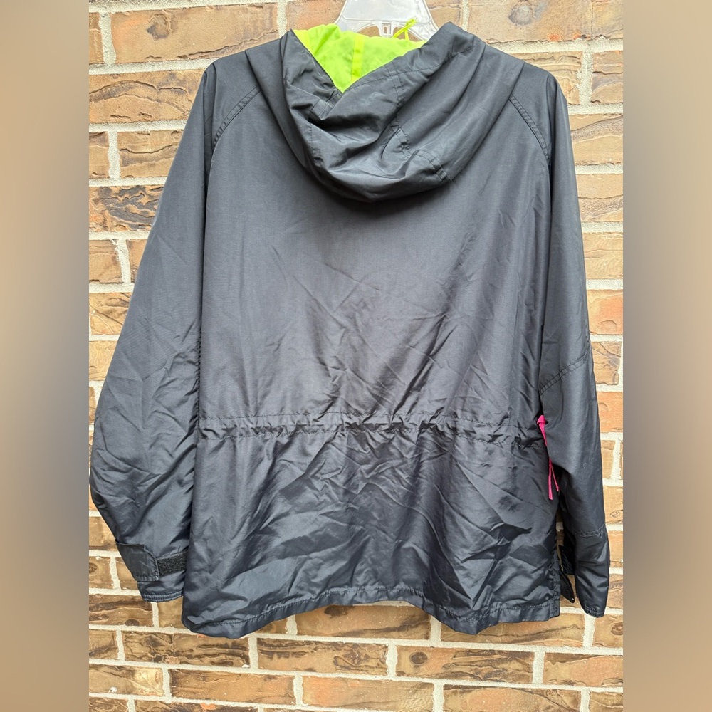Columbia Black and Pink Raincoat‎ Lightweight Water-Resistant Hooded - Picture 4 of 7